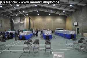 The Venue is an ordinary sports hall